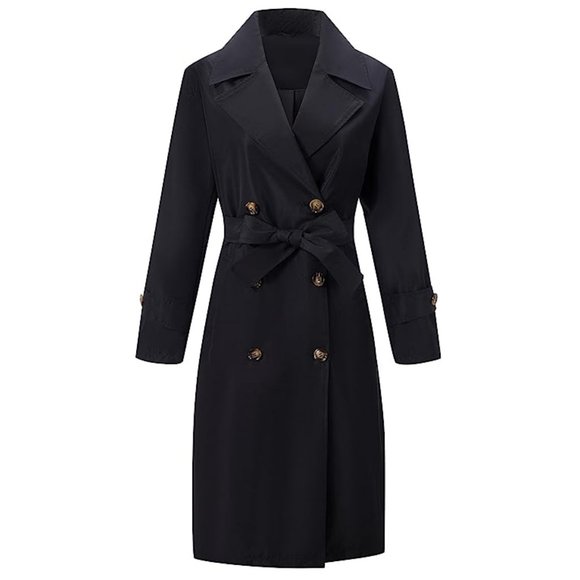 Women's Double-Breasted Oversized Light Trench Coat L *NWT* - Picture 1 of 7